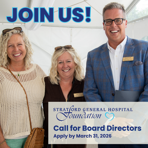 Three smiling Board Members at a Donor Celebration Event